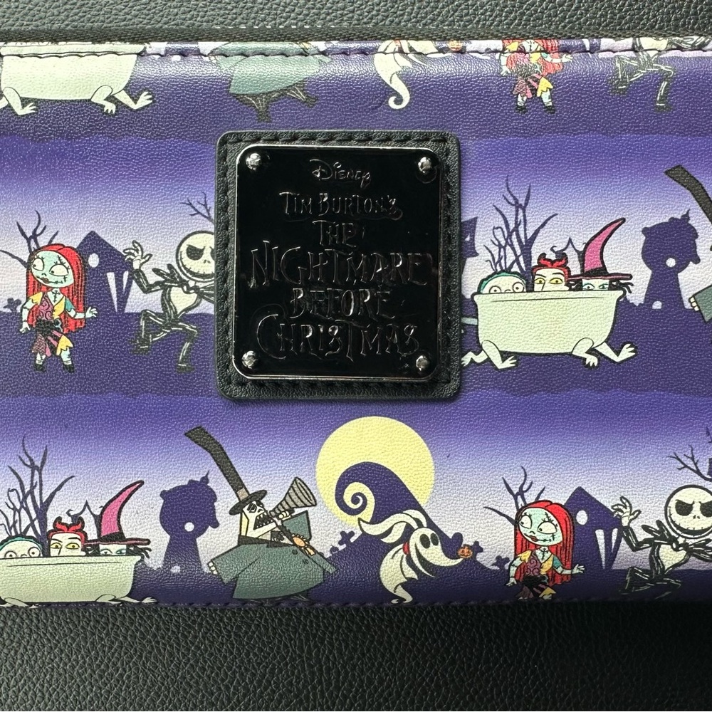 Disney Nightmare Before Christmas Purple Wallet